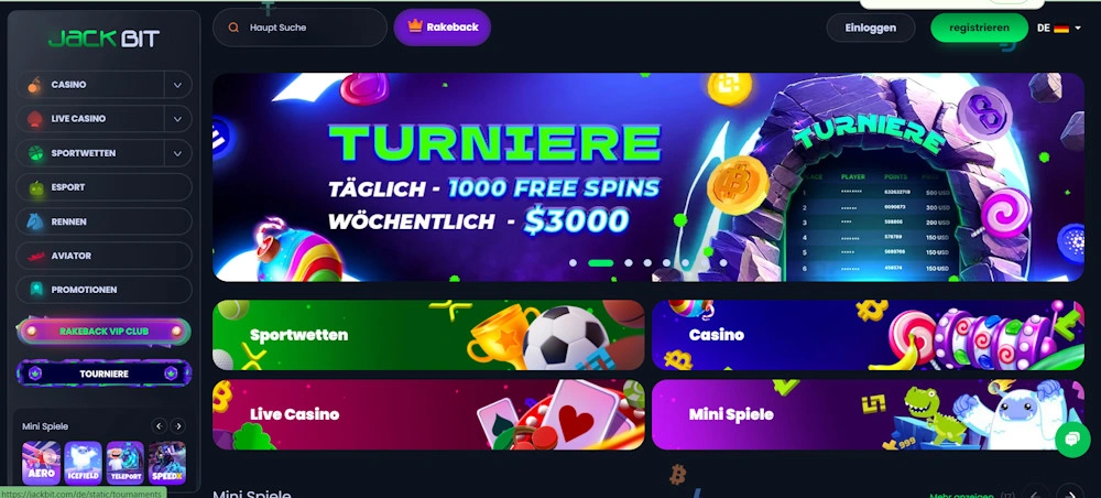 Jackbit Casino Screenshot