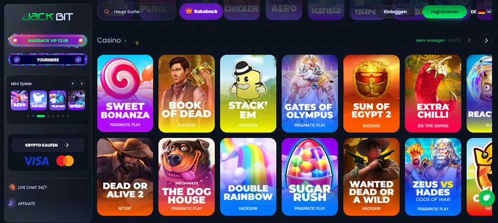 Jackbit Casino Screenshot
