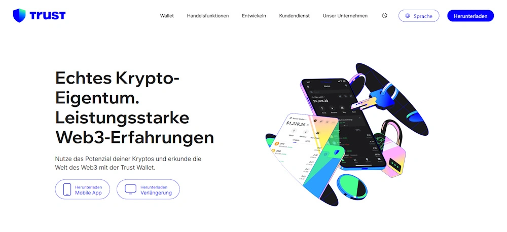 Screenshot von TrustWallet