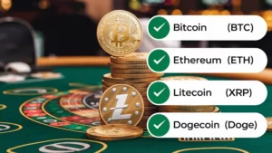 Eine Liste der beliebtesten Kryptowährungen für Krypto-Casinos.