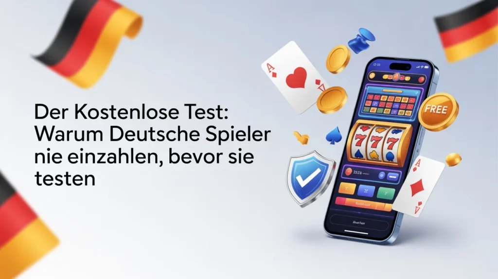 Der kostenlose Test Warum deutsche Spieler nie einzahlen bevor sie testen