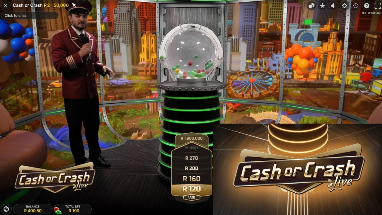 Cash or Crash Live-Spielshow von Evolution
